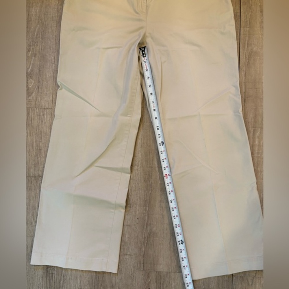 Talbots Light Tan Stretch Pants 14P - Picture 7 of 10